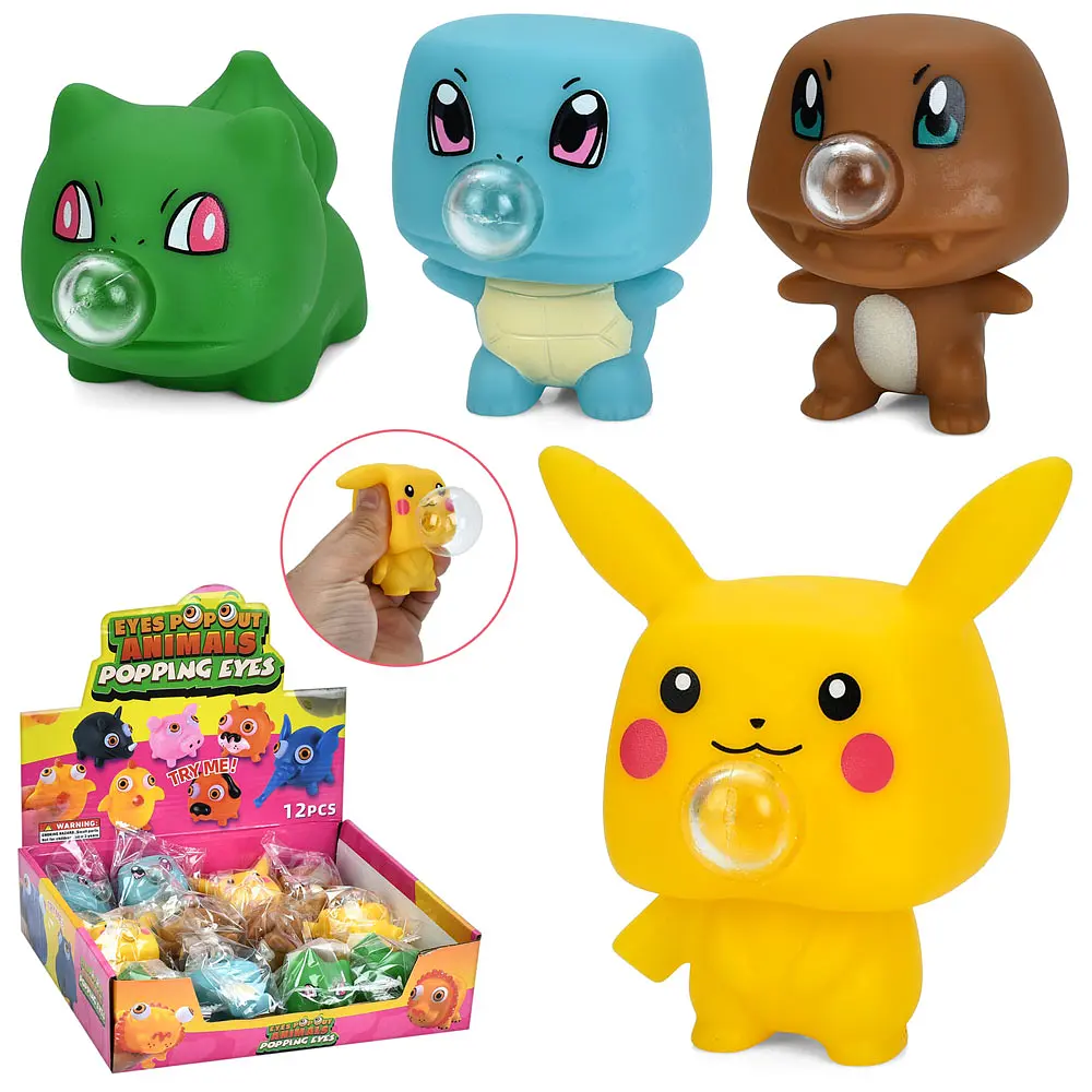 Игрушка животное/динозавр, 8 см, игрушка-надувашка, животное с жевательной резинкой, MS4717 (в ассортименте) - фото 2