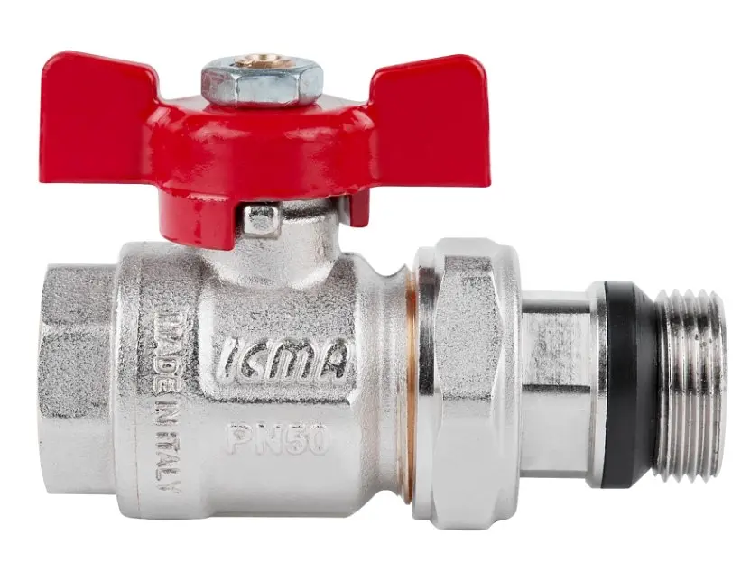 Кран кульовий Icma "Американка" 1/2" з антипротіканням прямий №348 (87348AD11) - фото 2