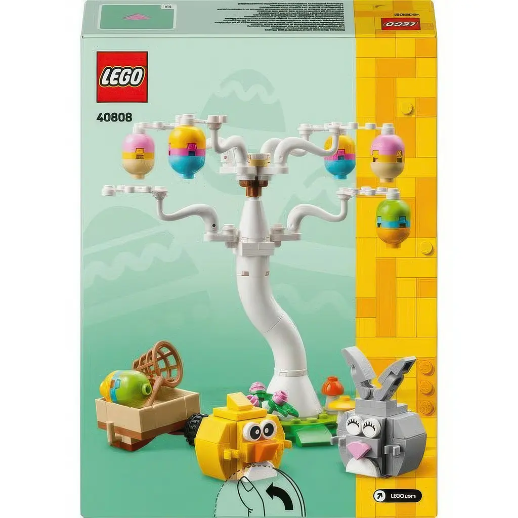 Конструктор LEGO Icons Пасхальный кролик и охота на куриные яйца 140 деталей (40808) - фото 5