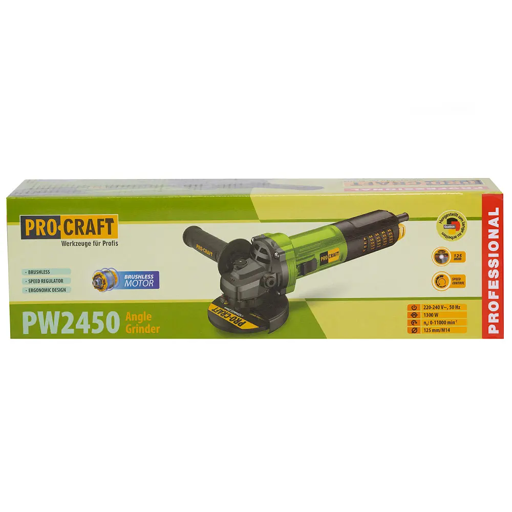 Кутошліфувальна машина безщіткова Procraft PW2450 125 мм - фото 10