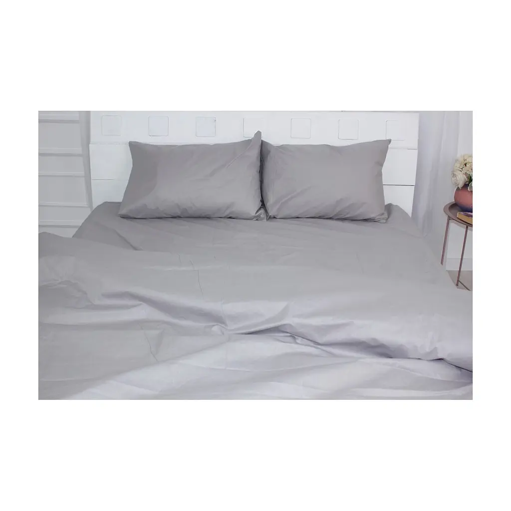 Постільна білизна MirSon Бязь Premium Light Gray 143х210 (2200000948991) - фото 3