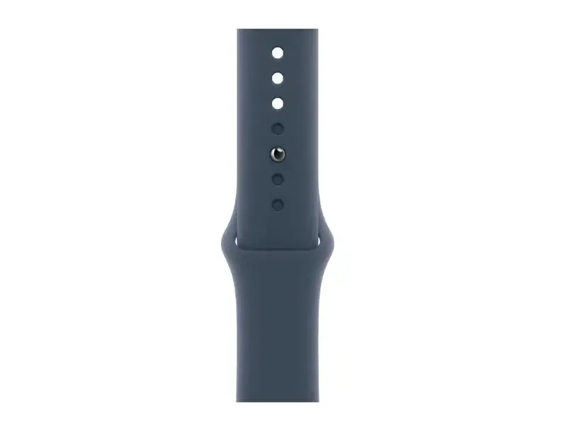 Смарт-годинник Apple Watch Series 9 GPS + Cellular 41mm Silver S. Steel Case w. Storm Blue Sport Band - S/M (MRJ23) - фото 3
