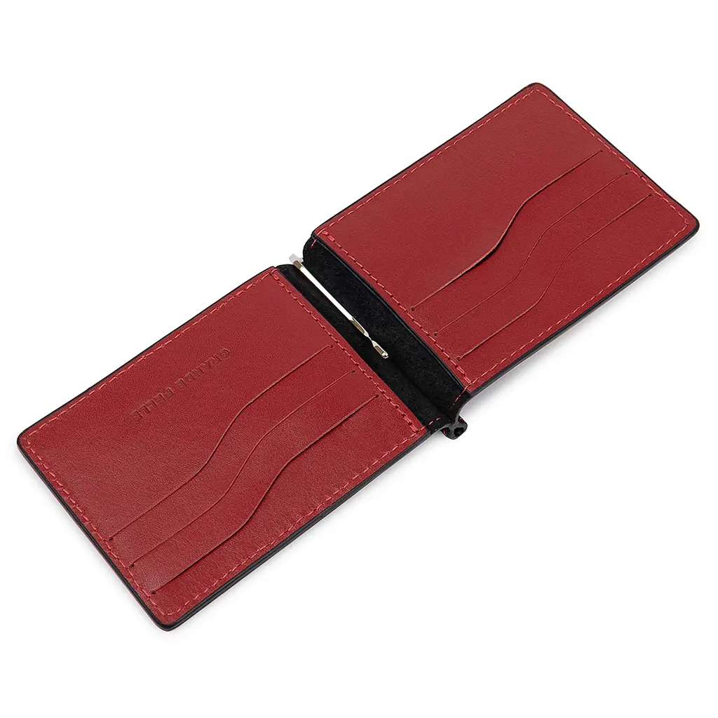 Зажим для денег кожаный GRANDE PELLE 12х8х0.7 см acs0018644 - фото 3