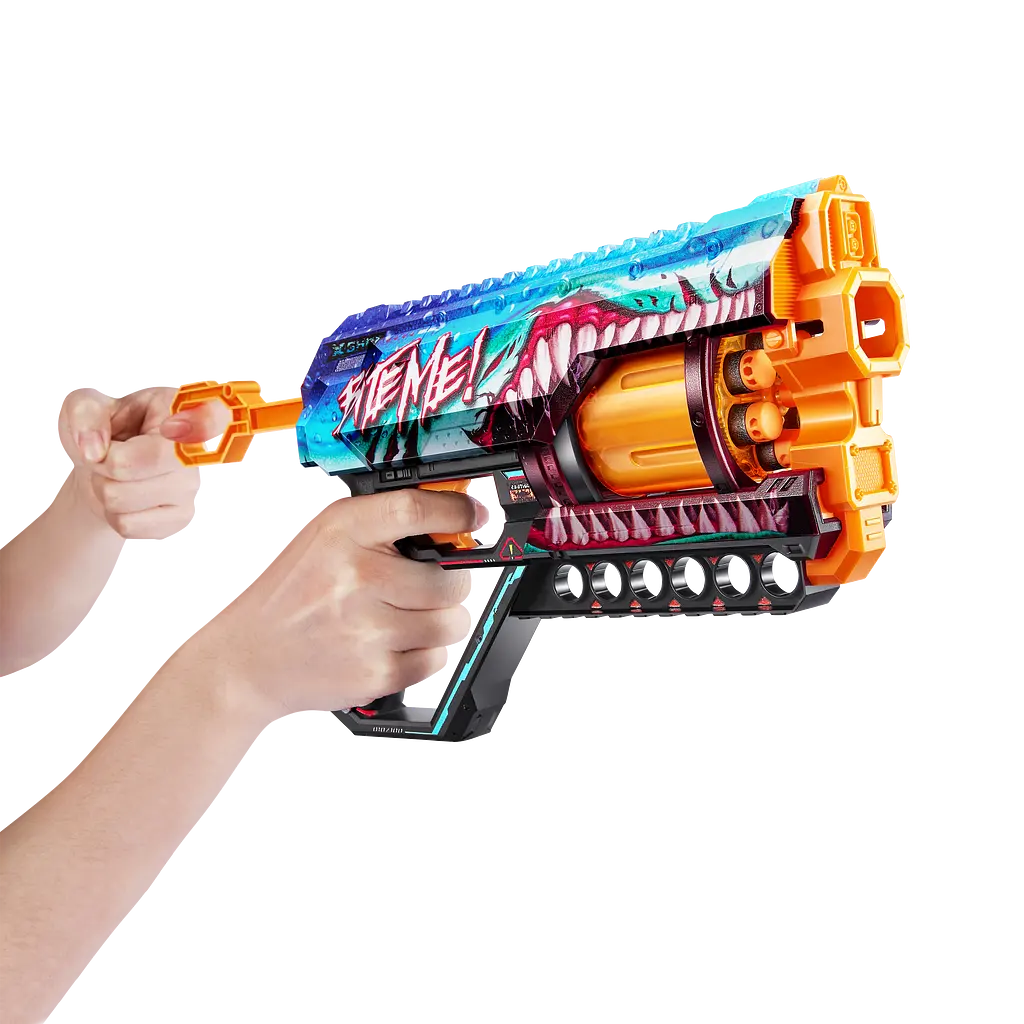 Швидкострільний бластер Zuru X-Shot Skins Griefer Shark Thrasher, 12 патронів (36561В) - фото 4