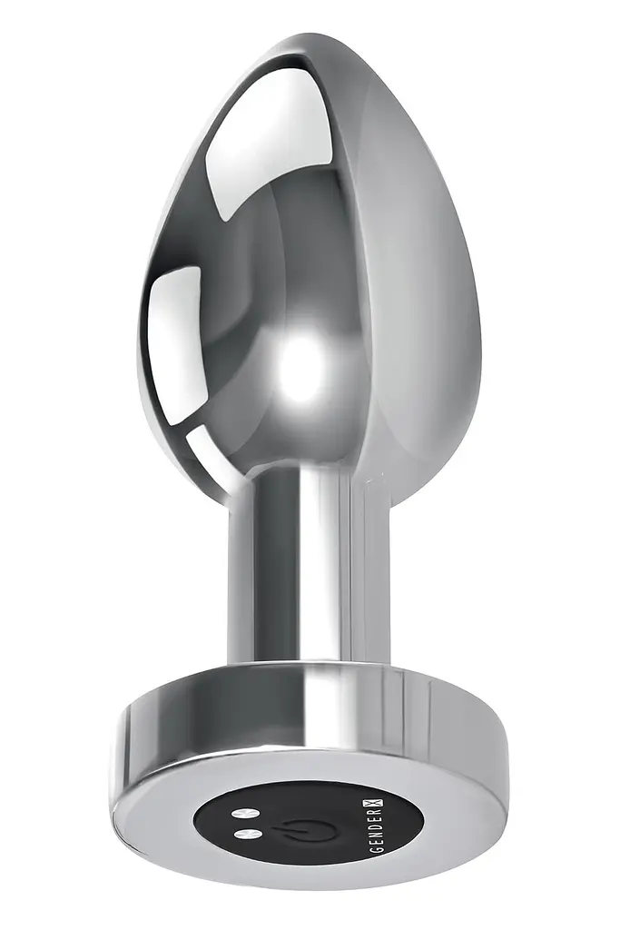 Анальна пробка Gender X Rockin Metal Plug XL 10.5 см (срібляста) - фото 2