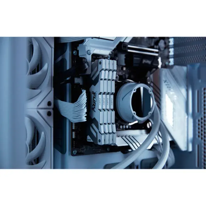 Модуль пам'яті для комп'ютера DDR5 48GB (2x24GB) 8000 MHz Renegade White/Silver Kingston Fury (ex.HyperX) (KF580C38RWK2-48) - фото 8