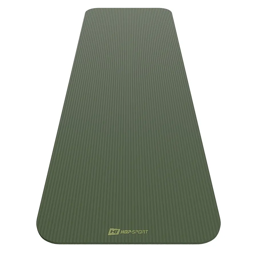 Коврик для йоги Hop-Sport HS-NB010GM NBR 1см темний хакі - фото 9