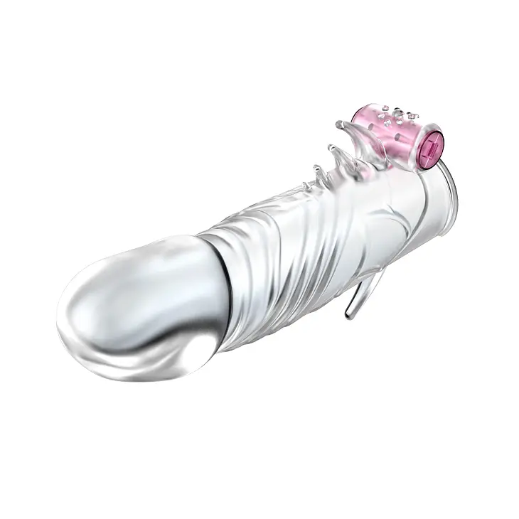 Насадка на пеніс із вібрацією Baile Penis Sleeve Vibrating Baile BI-010045Z-2 99118 - фото 4