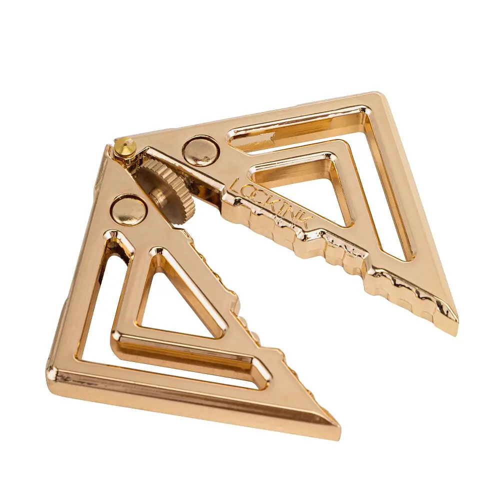 Затискачі для сосків з легкою підвіскою LOCKINK Adjustable Nipple Clamps with Light Pendant - Golden LOCKINK SX0848 99872 - фото 8