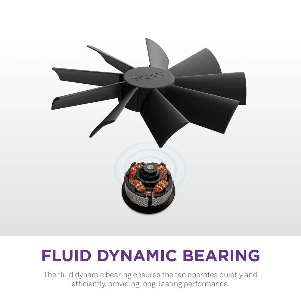 Вентилятор NZXT NZXT, F140RGB Duo - 140mm Dual-sided RGB Fan - Twin Pack (Black) (RF-D14DF-B1) - фото 11