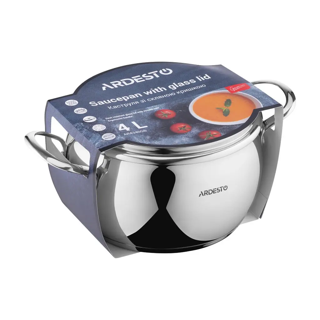 Каструля ARDESTO Gemini Barrel 4,0 л (AR4340GB) - фото 2