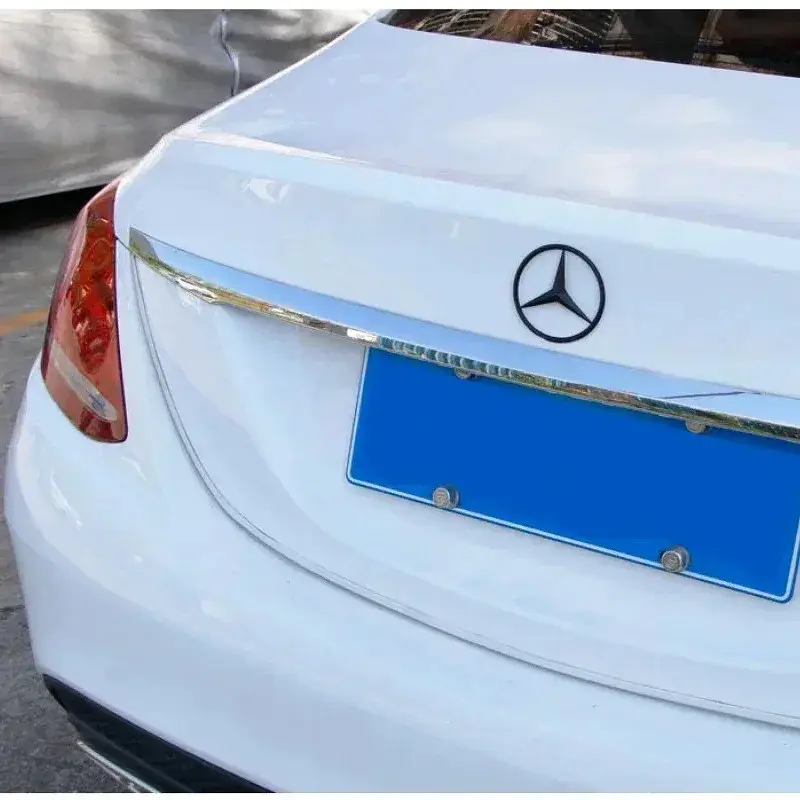 Емблема задня Mercedes-Benz чорна матова 90 мм пластик (на скотчі) - фото 3