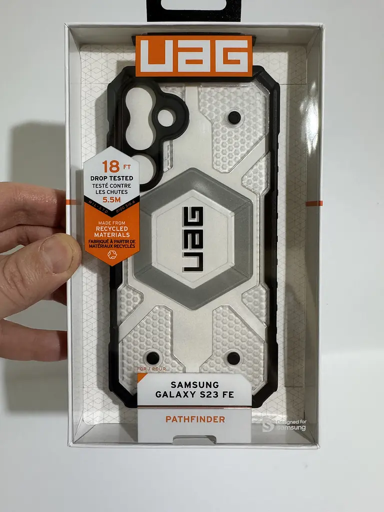 Оригінальний протиударний чохол UAG Pathfinder для Samsung Galaxy S23 FE (S711) Clear Ice 214410114343 - фото 2