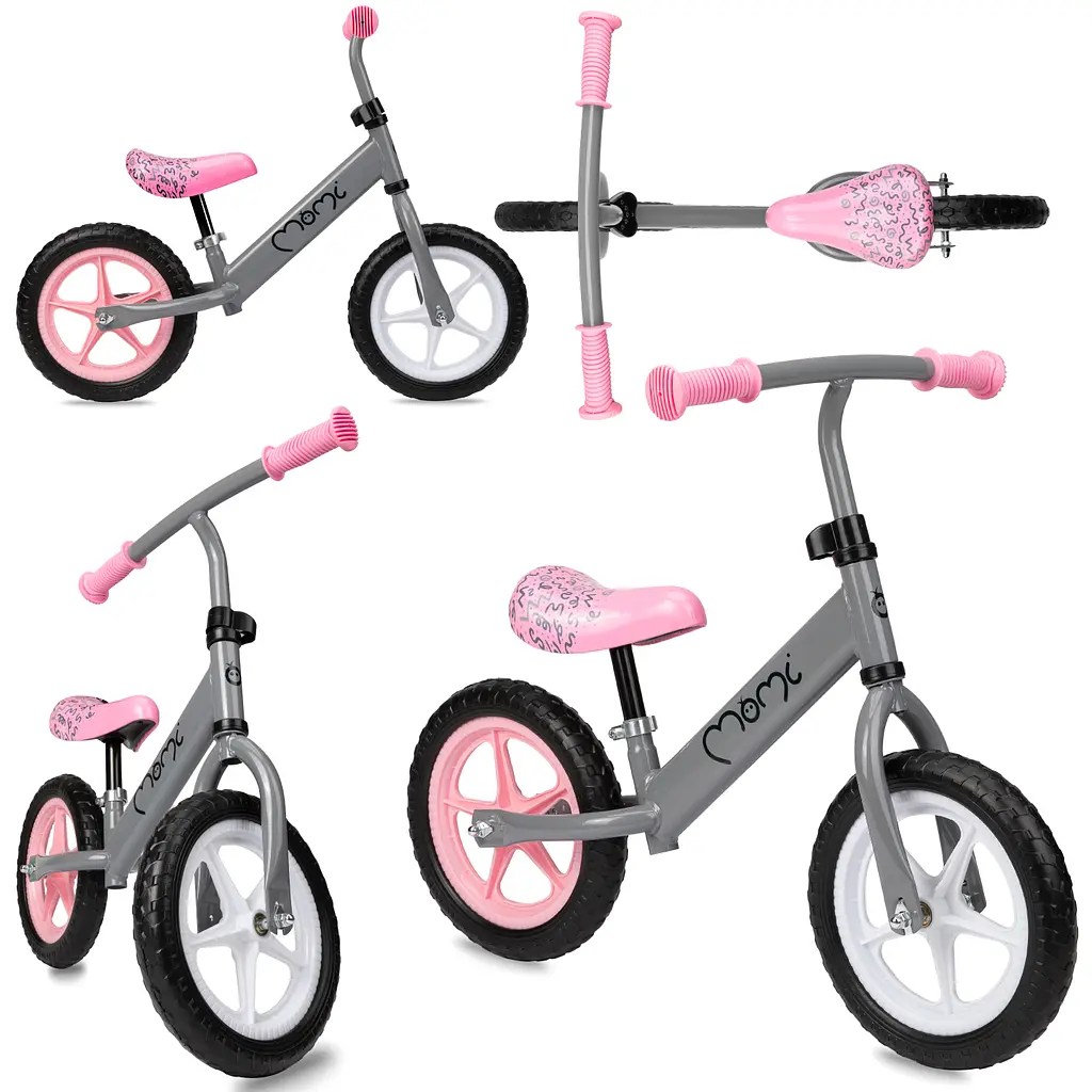 Беговел MoMi Fleet Grey / Pink - фото 3