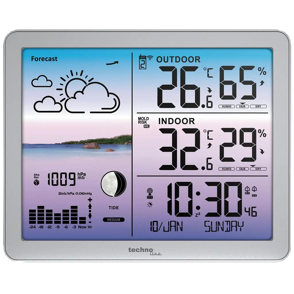 Метеостанція Technoline WS6520 Silver (WS6520) - фото 5