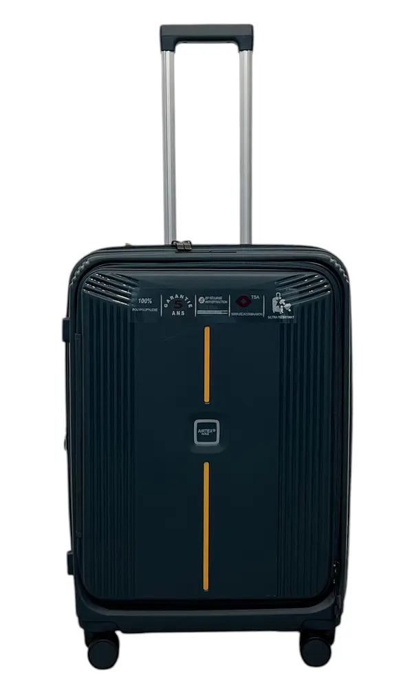 Валіза середня Airtex 647 поліпропілен M Темно-зелений - фото 8