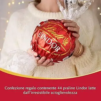 Цукерки Lindt Lindor Praline di Cioccolato al Latte Maxi Boule 550г. - фото 3