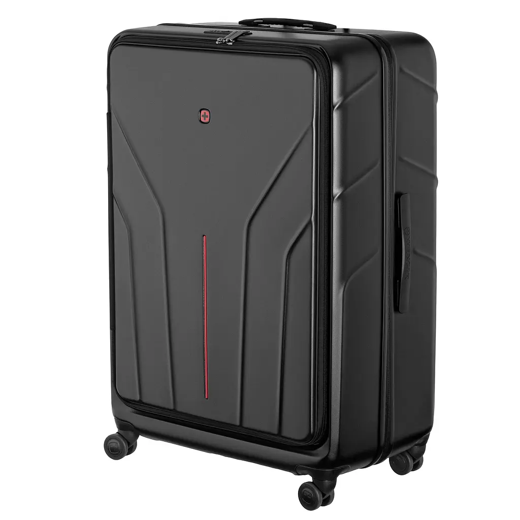 Wenger Валіза Wenger Amplix Hardside Large, велика, полікарбонат, TSA, 4 колеса, розширення, чорний - фото 2