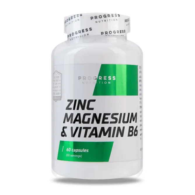 Стимулятор тестостерону Zinc Magnesium Vitamin B6, 60 капсул Progress Nutrition fit0012857