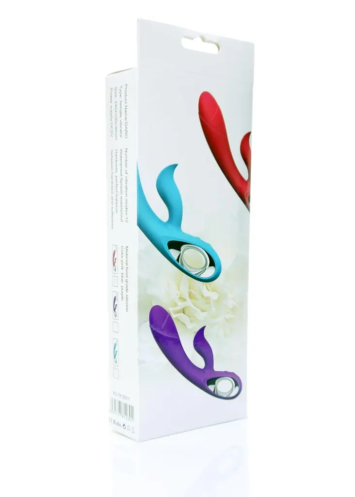 Вибратор-кролик Boss Series Daro 19.5 см фиолетовый - фото 7