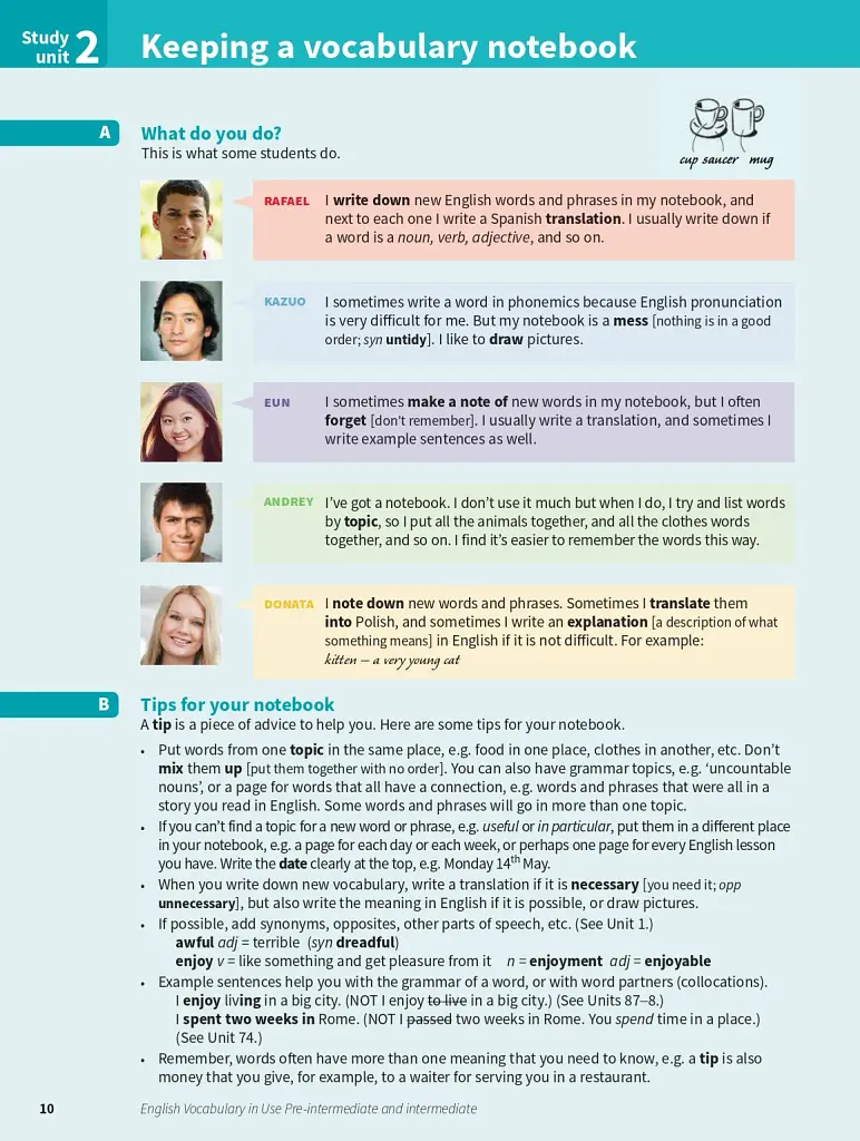 English Vocabulary in Use Pre-intermediate and Intermediate. Book with Answers. Vocabulary Reference and Practice (4th Edition) - фото 4