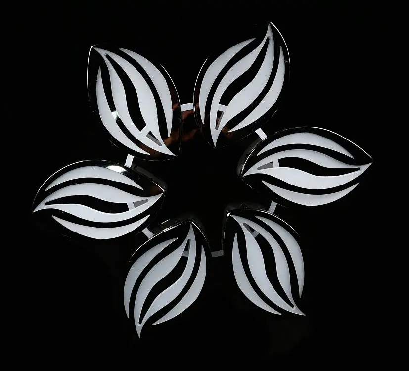 Люстра стельова LED Splendid Ray LK23/6, 160W, чорний/білий, димер, сучасний стиль - фото 5