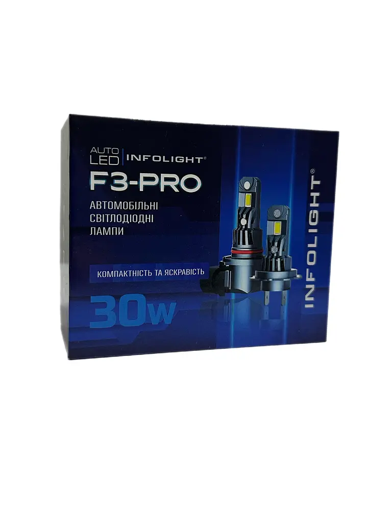 Комплект світлодіодних ламп Infolight F3-Pro H4 35W - фото 8
