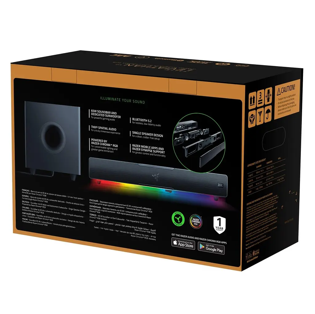 Саундбар Razer Leviathan V2 (RZ05-03920100-R3G1) - фото 6