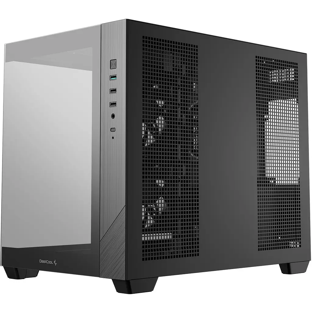 Корпус Deepcool CG330 3F Black без БЖ (R-CG330-BKNGM3-G) - фото 8