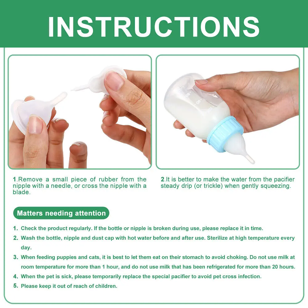 Набір для годування цуценят і кошенят Pet Nursing Bottle Kit - фото 6