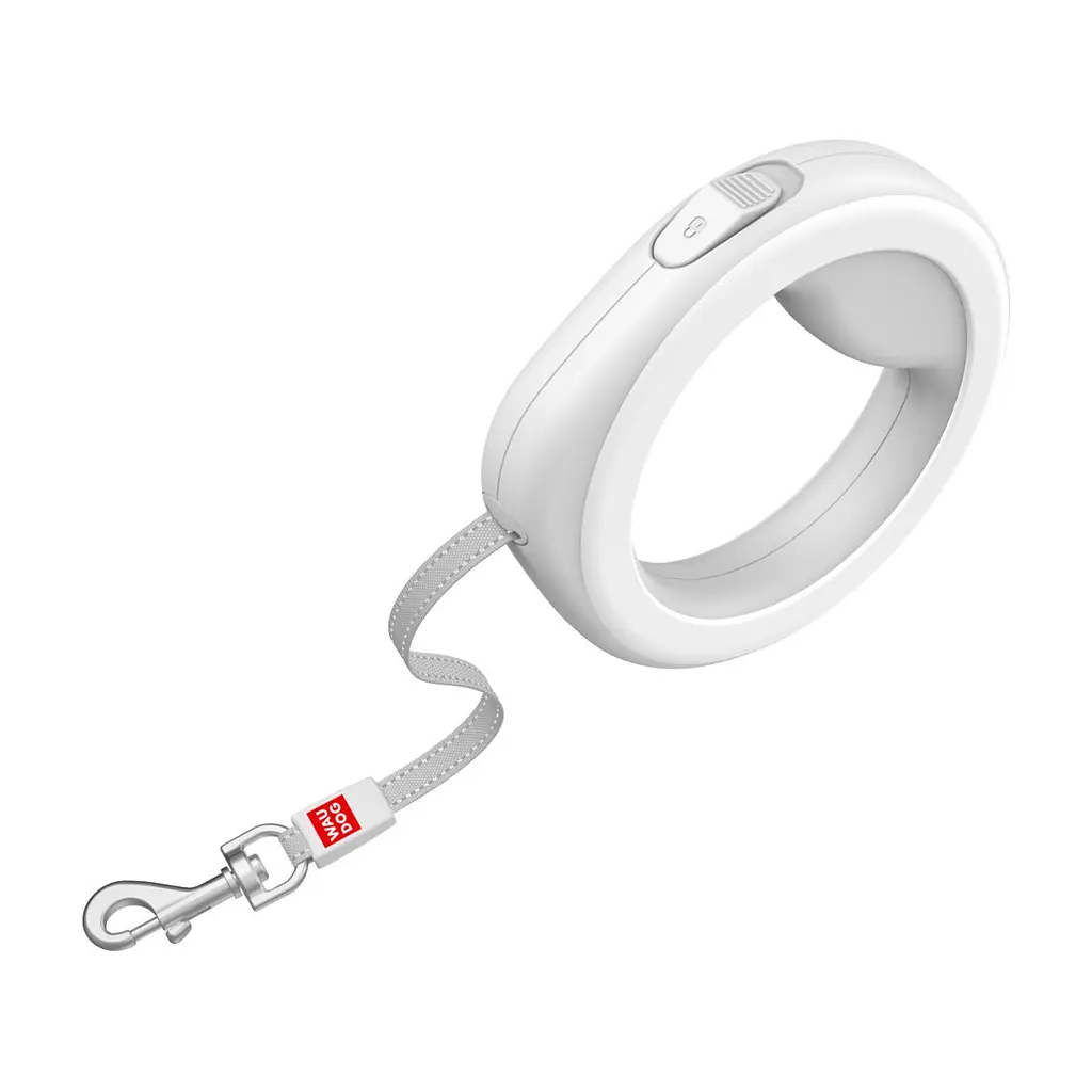 Повідець для собак WAUDOG R-leash світловідбиваюча стрічка XS-M до 40 кг 2.9 м білий (812715) - фото 4