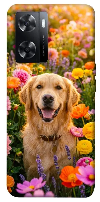 TPU чехол Demsky Flowery labrador для Oppo A57s