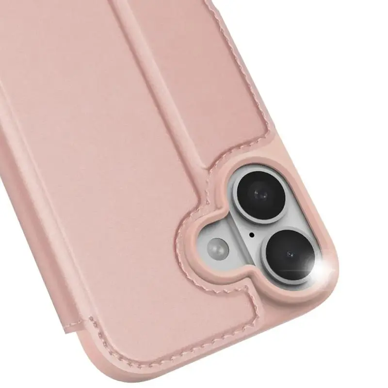 Чохол-книжка Dux Ducis з кишенею для візиток для Apple iPhone 17 (6.3) Rose Gold - фото 4