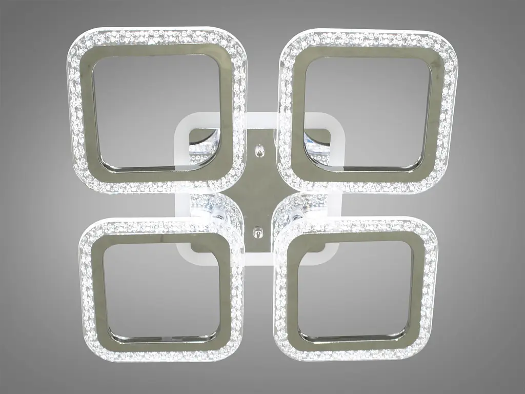 Стельова світлодіодна люстра з димером Diasha AS8170/4HR LED 3color 55W - фото 2