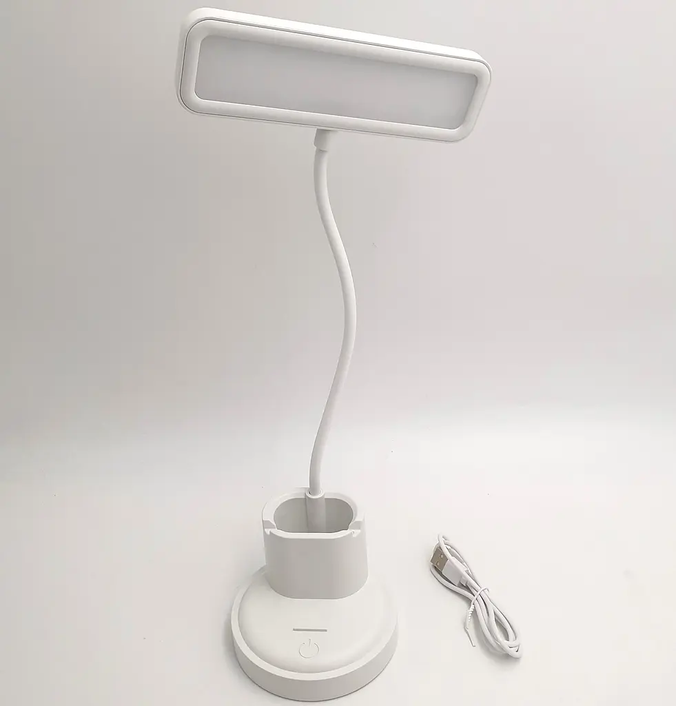 LED-лампа настільна акумуляторна гнучка сенсорна світлодіодна з підставкою для телефону тепле, нейтральне та холодне світло WinBoss 1309 - фото 8