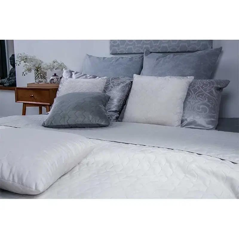 Двостороння декоративна подушка Руно Velour Ice зигзаг 40х40 см - фото 3
