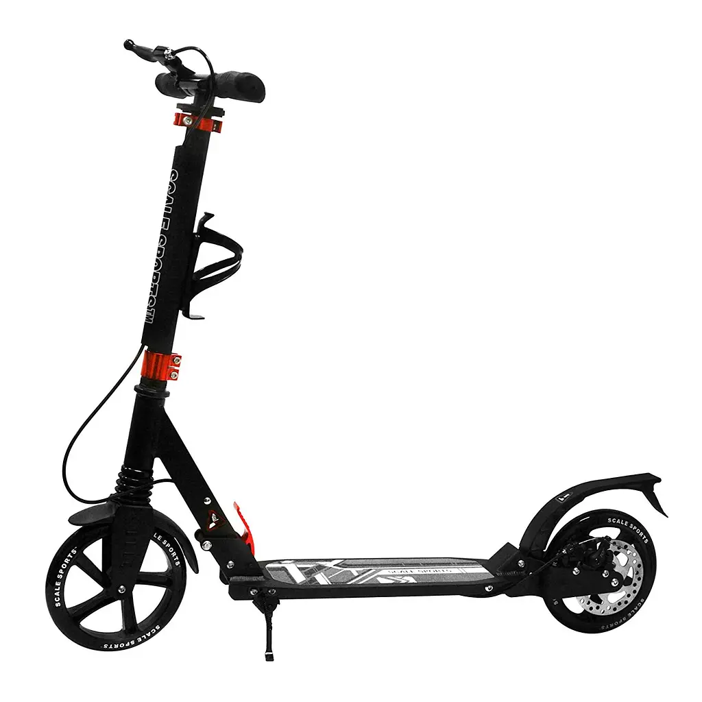 Самокат Scale Sports 93х38х91-105 см Чорний 000231408 - фото 2