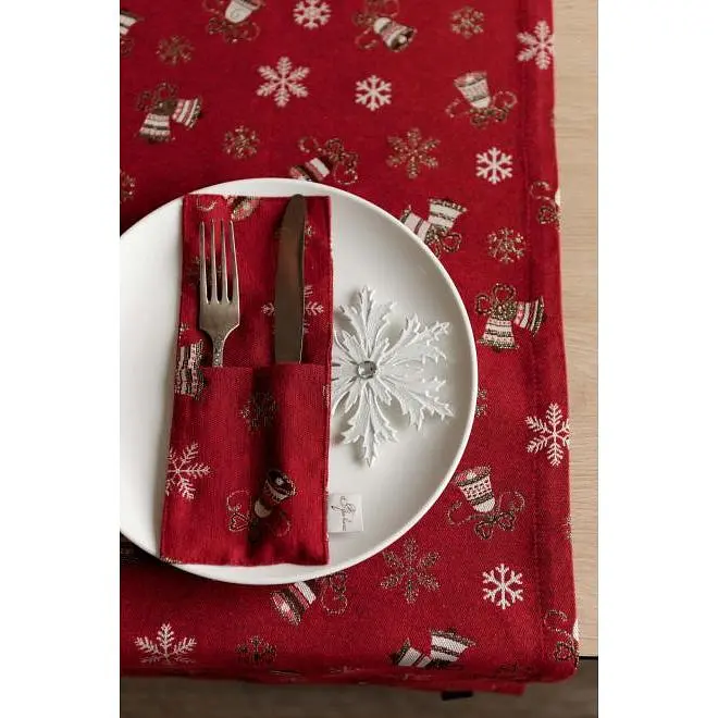 Чехол для приборов Прованс Колокольчики на красном (37926) - фото 4