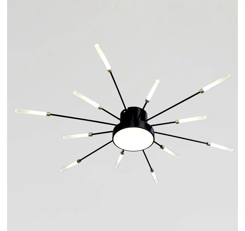 Світлодіодна люстра стельова Artlight 6472/12, 15 Вт, чорна - фото 3