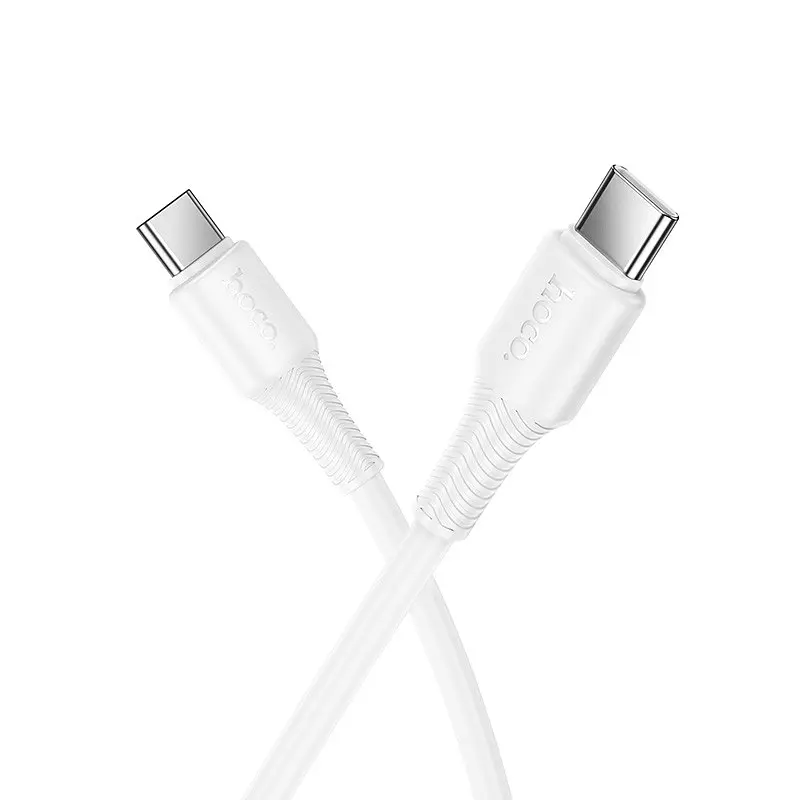Кабель HOCO X120 Beneficio 60W charging data cable C to C білий