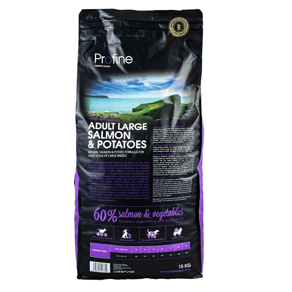 Сухий корм Profine Adult Large Breed Salmon 15 кг лосось і картопля для дорослих собак великих порід - фото 5