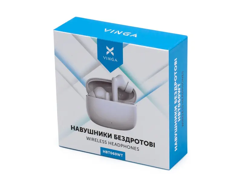 Навушники TWS Vinga HBT060 White (HBT060WT) - фото 6