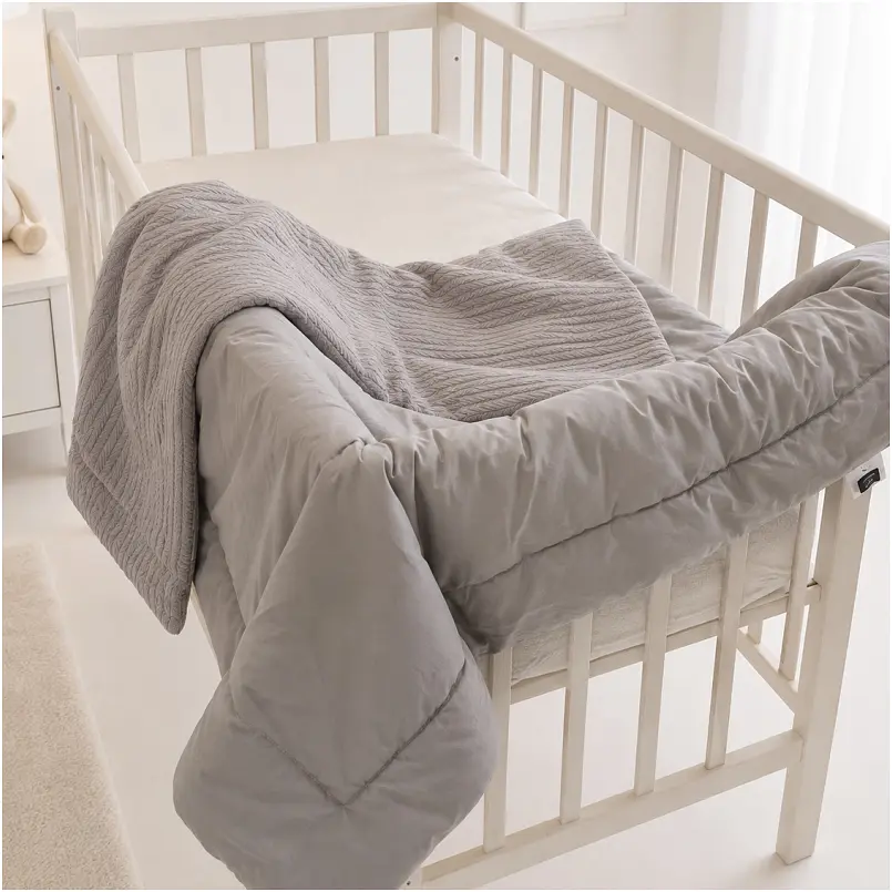 Плед дитячий MirSon Premium Pique Gray 150х220 см (2200013893660) - фото 3
