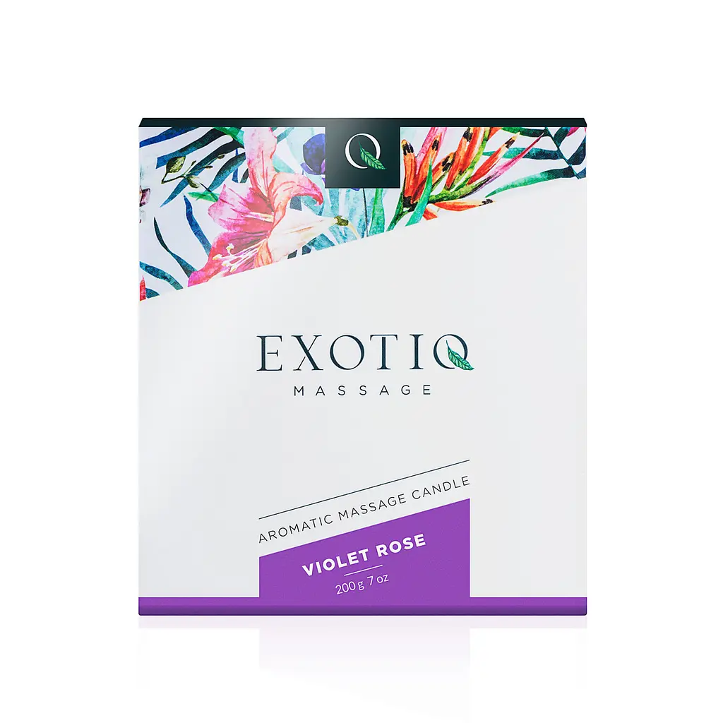 Массажная свеча Exotiq Massage Candle Violet Rose 200 г - фото 3