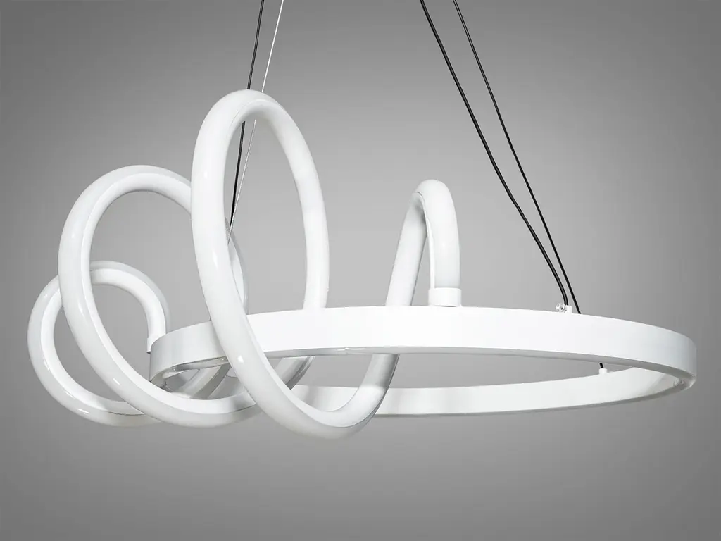 Стельова люстра LED Diasha 2361-50WH Модна, 40W, білий, регульована висота, для коридору, кухні, офісу - фото 3