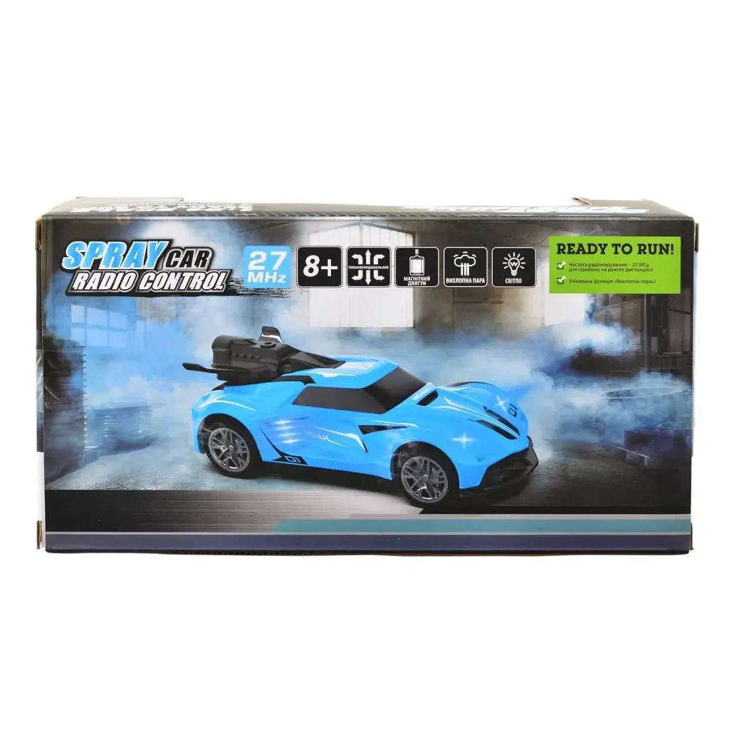 Автомобіль SPRAY CAR на р/к – SPORT (рожевий, 1:24, світло, вихлопна пара) - фото 8