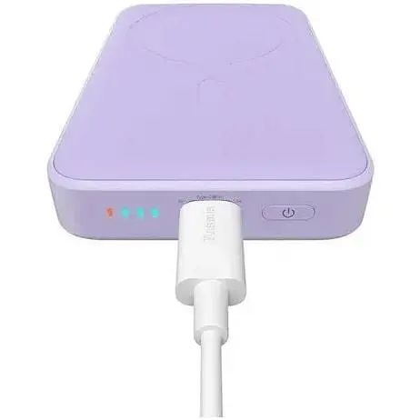 Портативний зарядний пристрій Baseus Magnetic Mini OS 20W 10000 mAh (PPCX110105) фіолетовий - фото 7