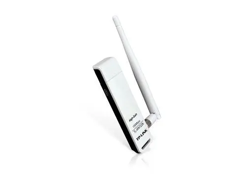 Мережевий адаптер USB TP-LINK TL-WN722N, білий, до 150 Мбіт/с, 802.11n, WPS, USB 2.0, антена, що знімається - фото 2