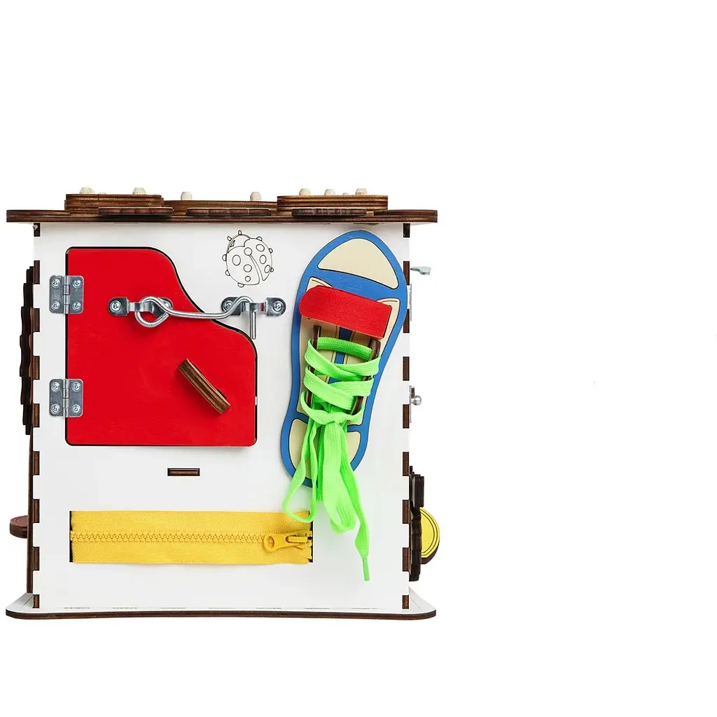 Бизикуб GoodPlay развивающий 25х25х25 см (K008) - фото 6