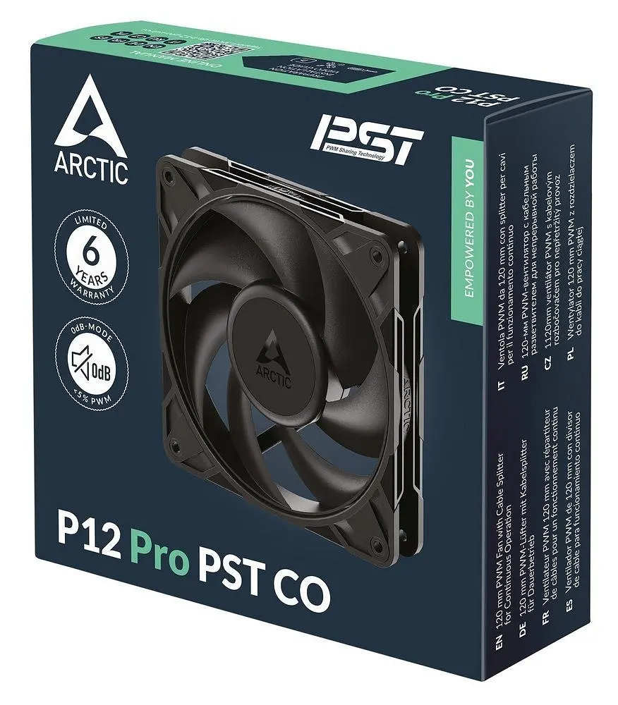 Вентилятор Arctic P12 Pro PST CO Чорний (ACFAN00312A) - фото 5